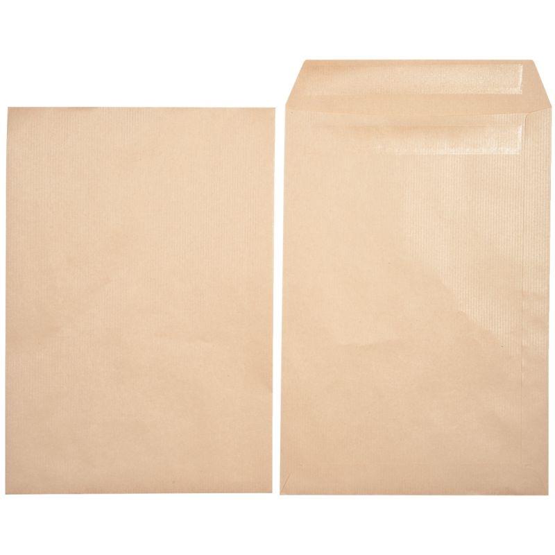 Image de  Boite de 250 pochettes kraft 229x324mm 90g autocollante 