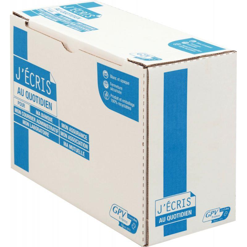 Image de  Boite de 250 pochettes kraft 229x324mm 90g autocollante fenêtre 50x100mm 