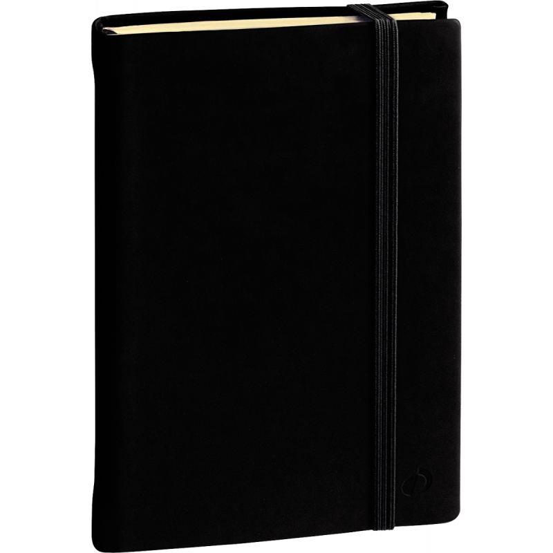 Image de  Carnet ligné Silk 16x24cm noir 