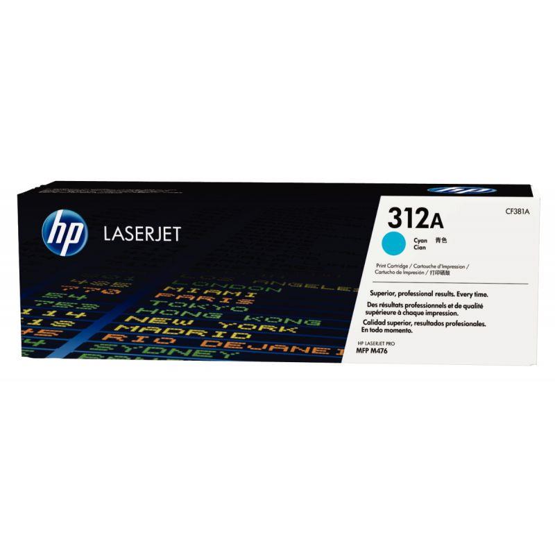 Image de  HP 312A toner cyan authentique (CF381A) 