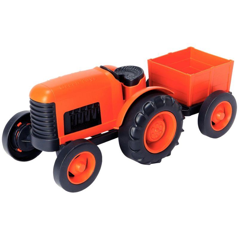 Image de  Tracteur + remorque GREEN TOYS 
