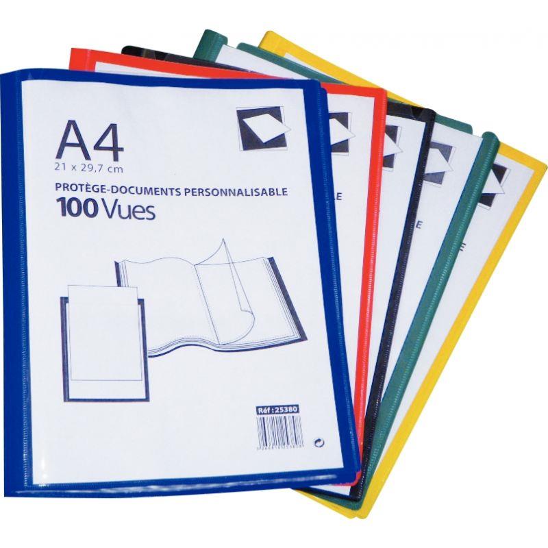 Image de  Protège-documents personnalisable 100 vues, coloris assortis 