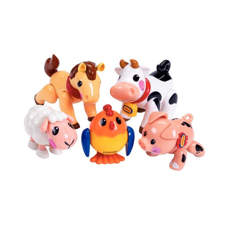 Image de  Lot de 5 animaux de la ferme TOLO 