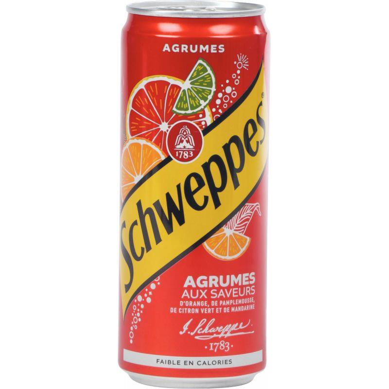 Image de  Lot de 24 canettes SCHWEPPES agrumes 33cl 