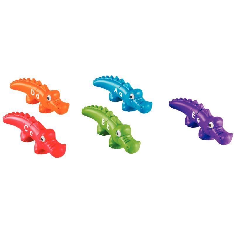 Image de  Baril de 13 alligators lettres assortis 