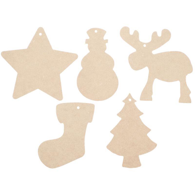 Image de  Lot de 50 maxi décorations de Noël à suspendre, assortiment 2 