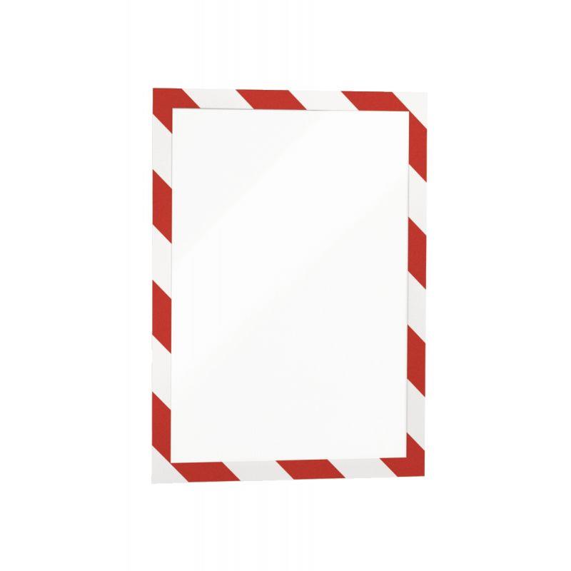 Image de  Sachet de 2 cadres d''affichage A4 rouge/blanc 