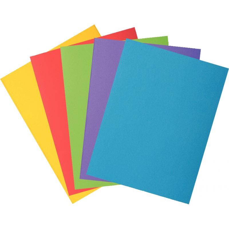 Image de  Paquet de 50 chemises 1 rabat ROCKS 210g, format 24x32 cm, coloris assortis 