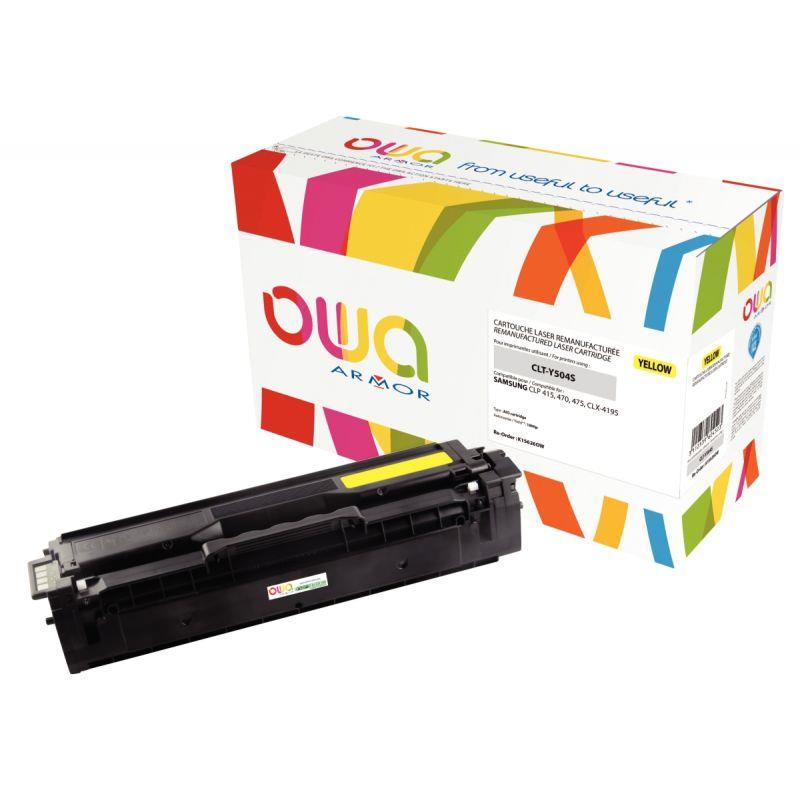 Image de  OWA toner laser jaune remanufacturé compatible Samsung (CLT-Y504S / ELS) 