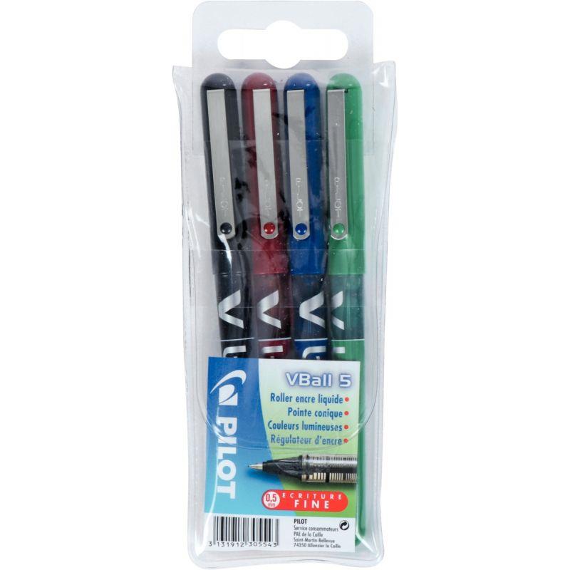 Image de  Pochette de 4 rollers V-Ball 0,5 mm assortis 