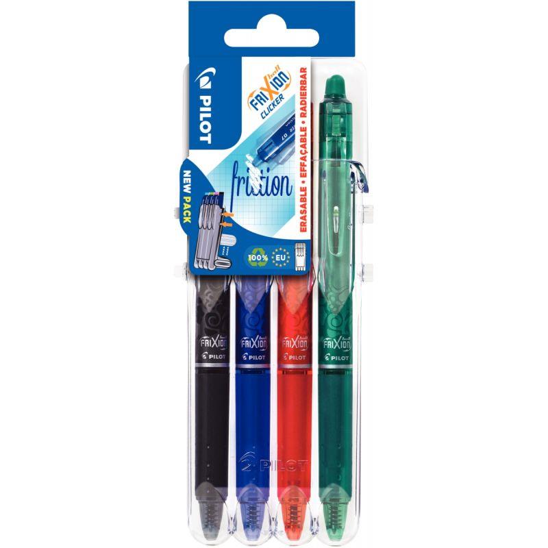 Image de  Pochette de 4 rollers Frixion Clicker assortis 