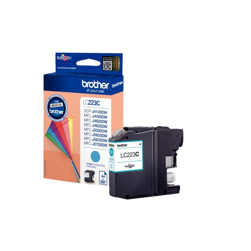 Image de  Brother CERF-VOLANT cartouche jet d''encre cyan authentique (LC223C) 