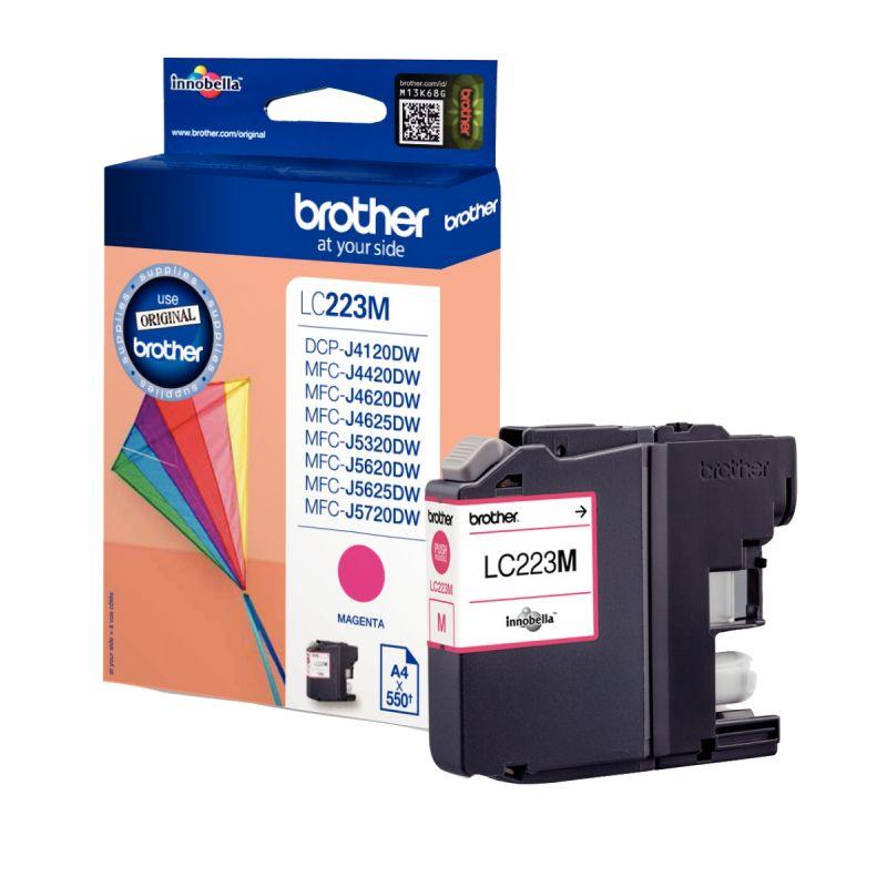 Image de  Brother CERF-VOLANT cartouche jet d''encre magenta authentique (LC223M) 