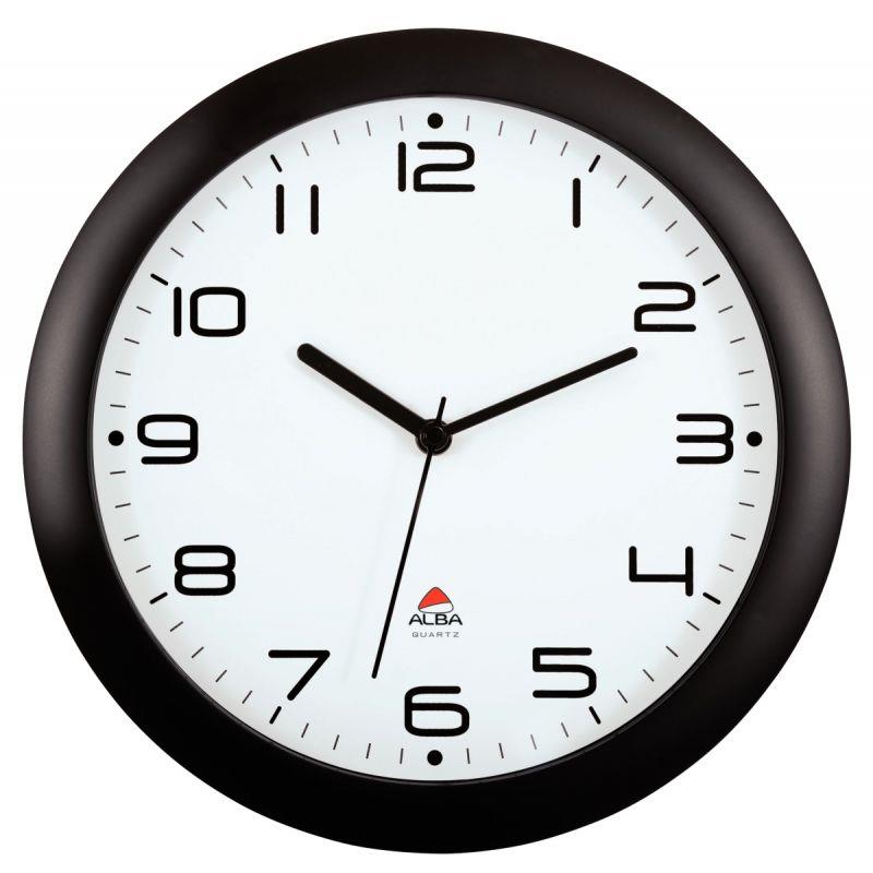 Image de  Horloge silencieuse diamètre 30cm noire 