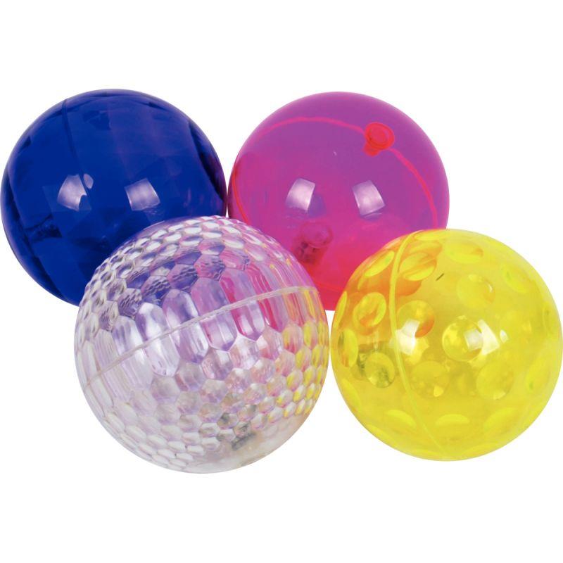 Image de  Carton de 4 balles lumineuses diamètre 10cm 