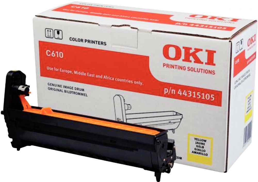 Image de  Tambour à la marque Oki 44315105 jaune. 