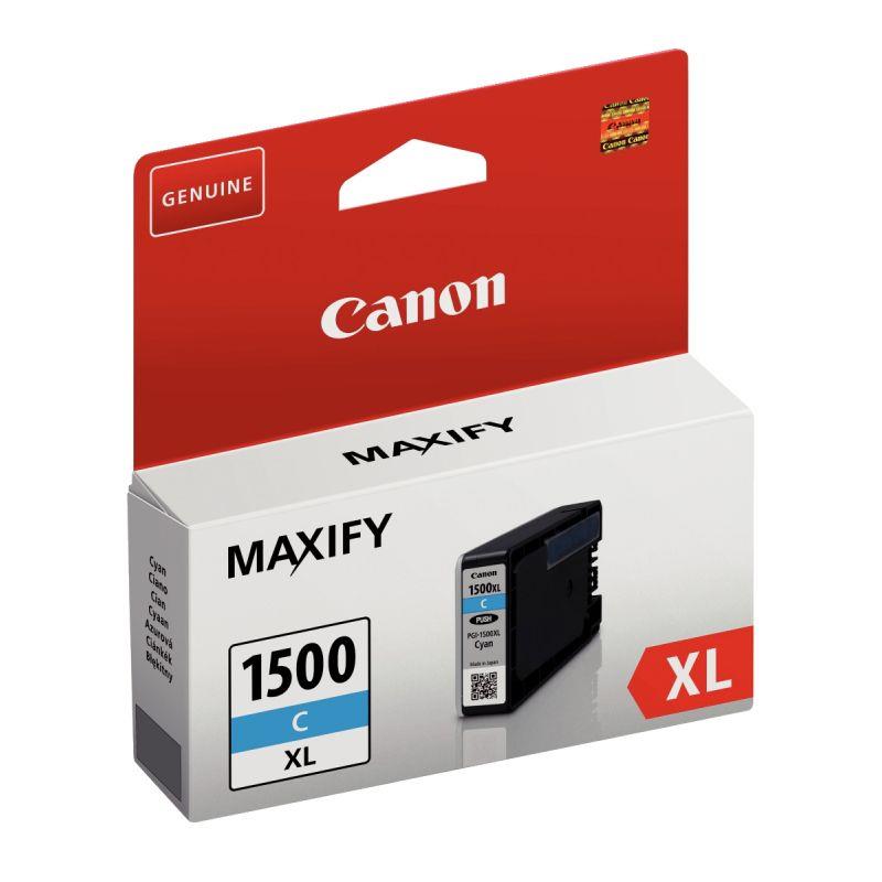 Image de  Canon 1500XL cartouche jet d''encre cyan haute capacité authentique (PGI1500C XL) 