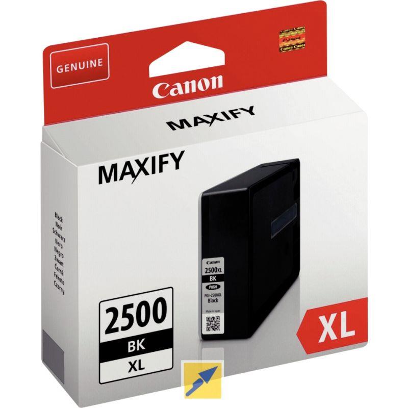 Image de  Canon 2500XL cartouche jet d''encre noire haute capacité authentique (PGI2500BK XL) 