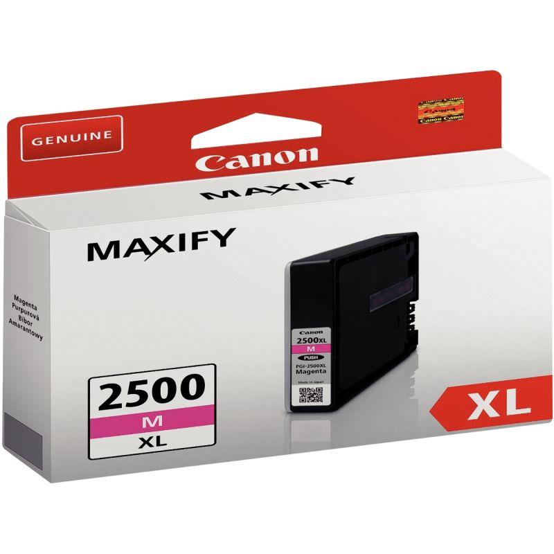 Image de  Canon 2500XL cartouche jet d''encre magenta haute capacité authentique (PGI2500M XL) 