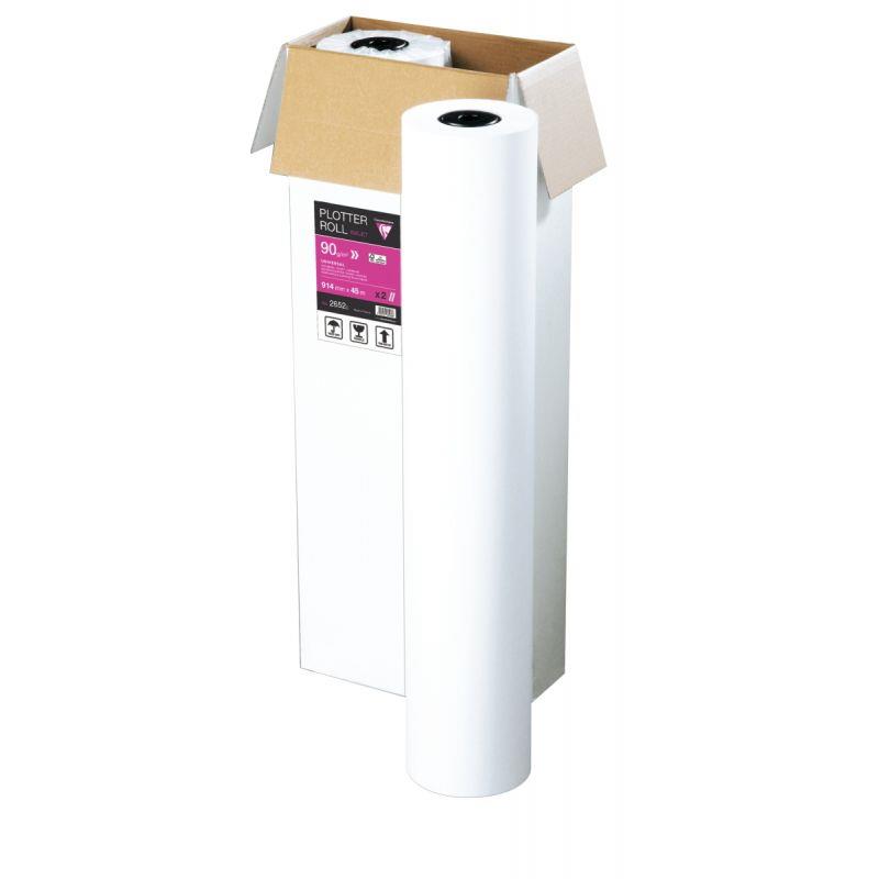 Image de  Rouleau papier 0.914x45m 90g jet encre 