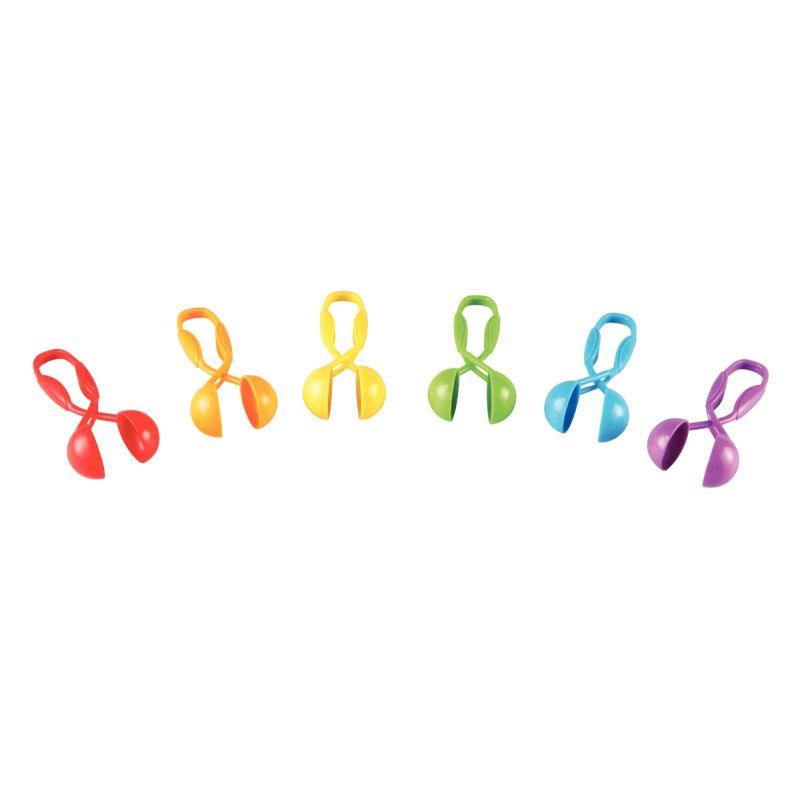 Image de  Pot de 6 pinces bulle coloris assortis 