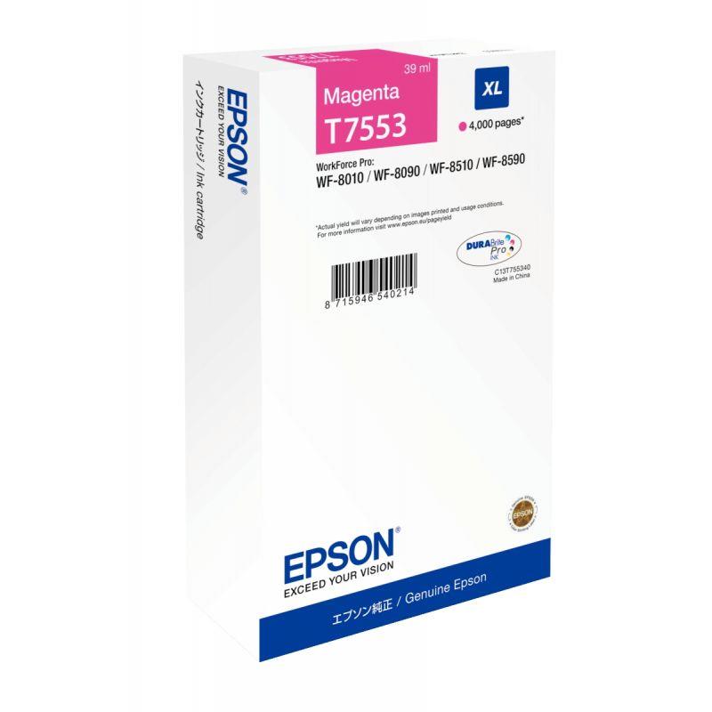 Image de  Epson T75534N cartouche jet d''encre magenta haute capacité authentique 