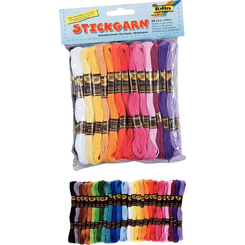 Image de  Sachet de 52 échevettes de coton 