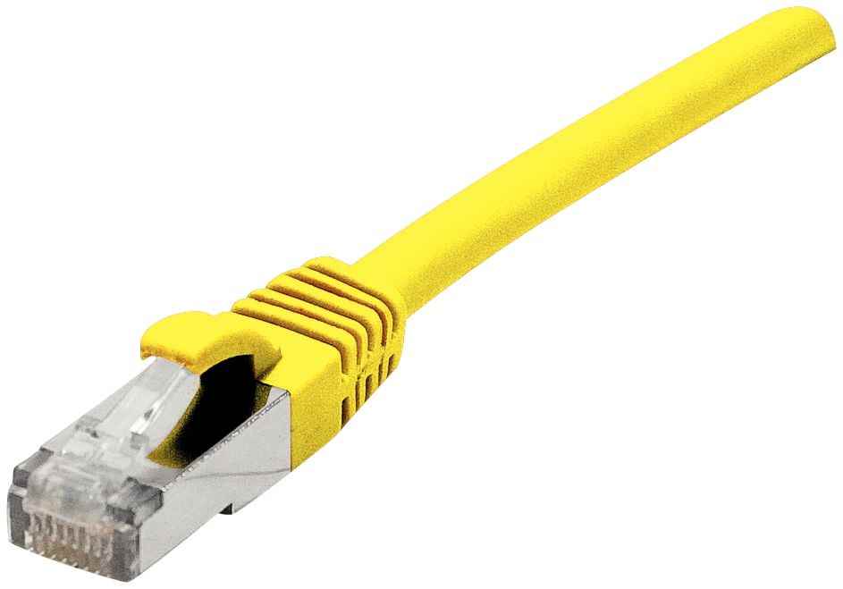 Image de  Câble RJ45 droit 6a S / FTP 3 mètres jaune 