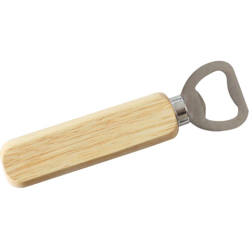 Image de  Lot de 10 décapsuleurs en bois naturel, longueur 14 cm 