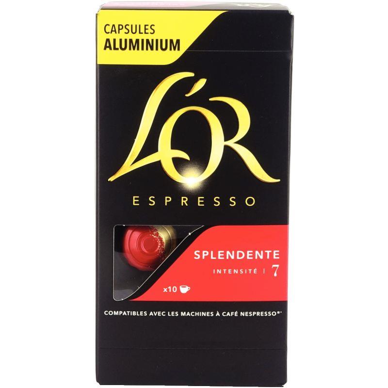 Image de  Boite de 10 capsules café OR Splendente 