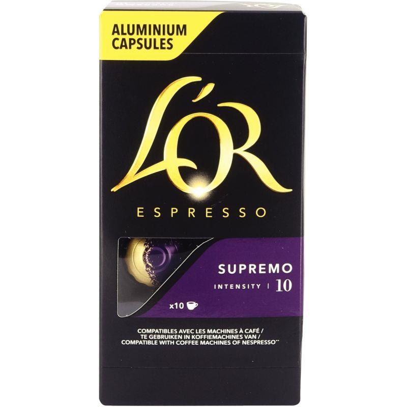 Image de  Boite de 10 capsules café OR Supremo 