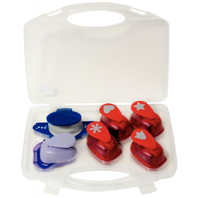 Image de  Valise 6 perforateurs fêtes de Noël 