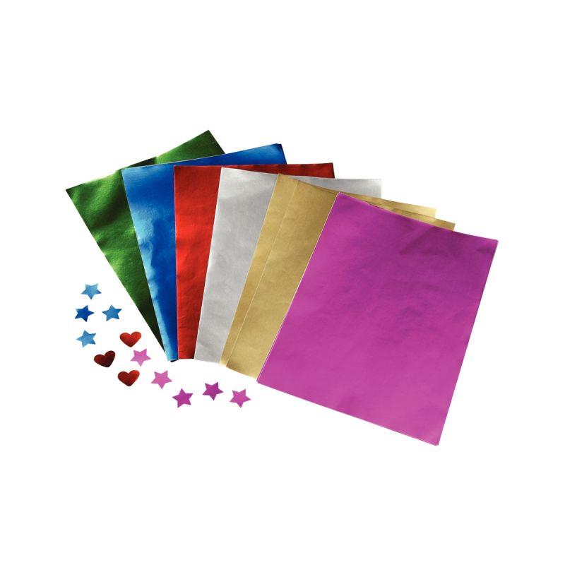 Image de  Paquet de 100 feuilles métallisées A4 1 face 