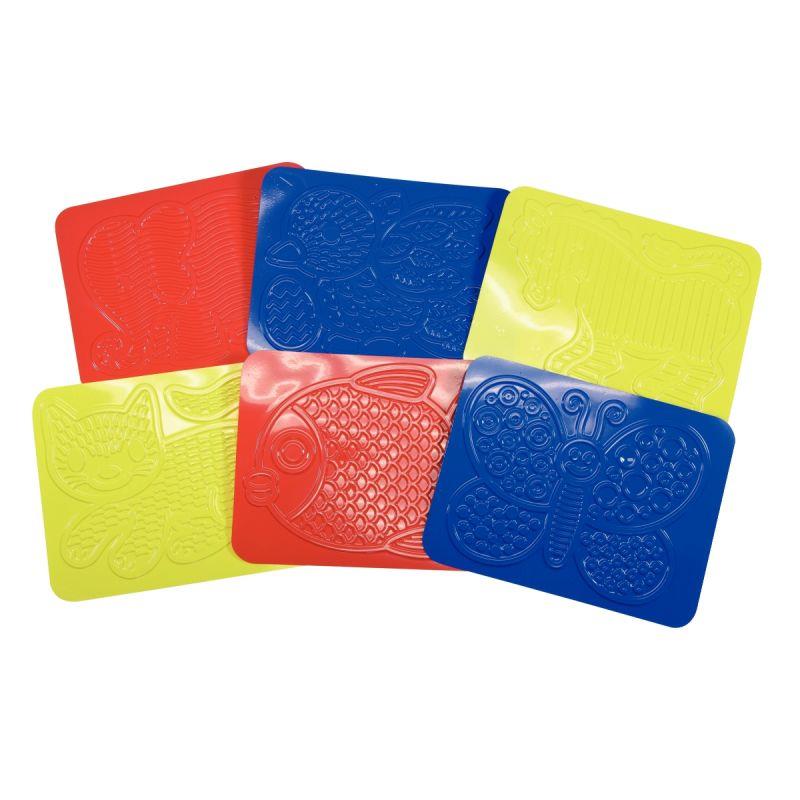 Image de  Sachet de 6 plaques à embosser, les animaux 