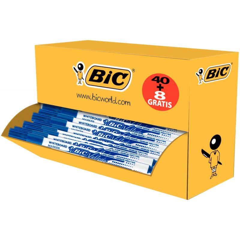 Image de  Pack de 48 feutres Velleda 1721 pointe fine bleus dont 8 gratuits 