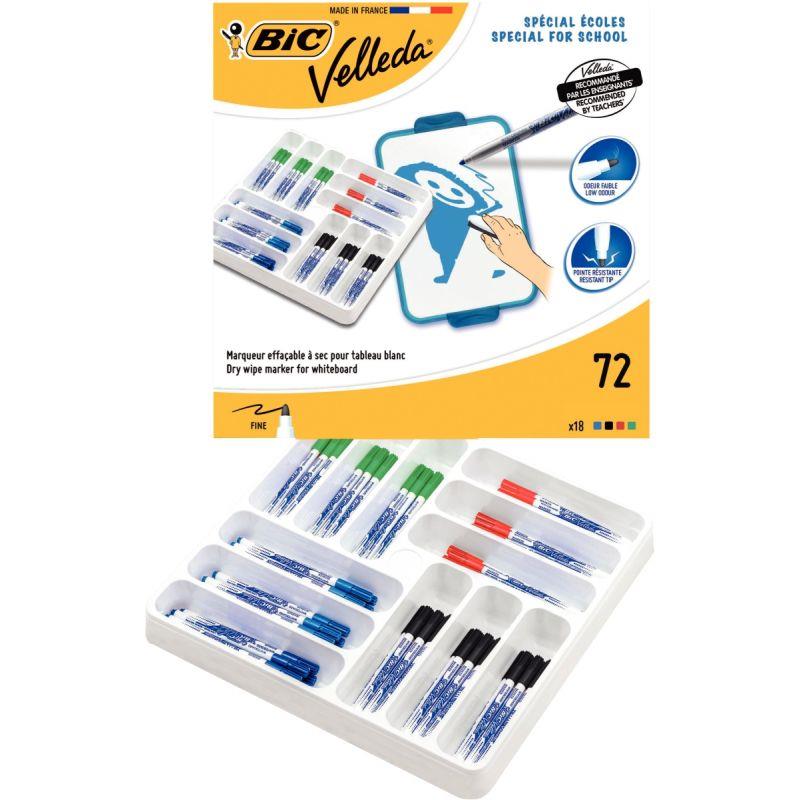 Image de  Classpack de 72 feutres Velleda 1721 en 4 couleurs 