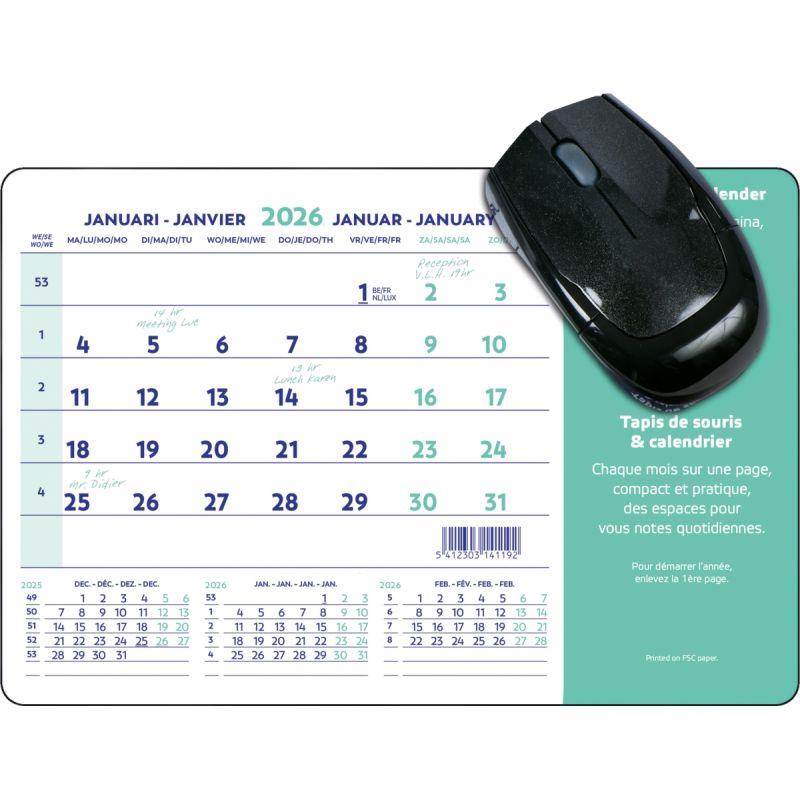 Image de  Tapis de souris calendrier 