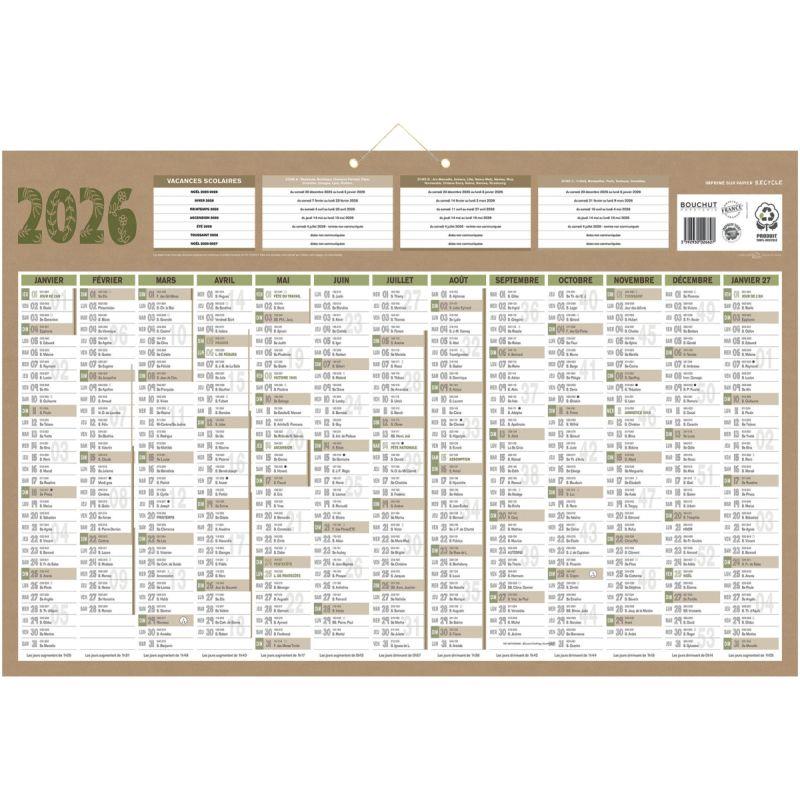 Image de  Calendrier annuel 13 mois Natura 43x65cm 