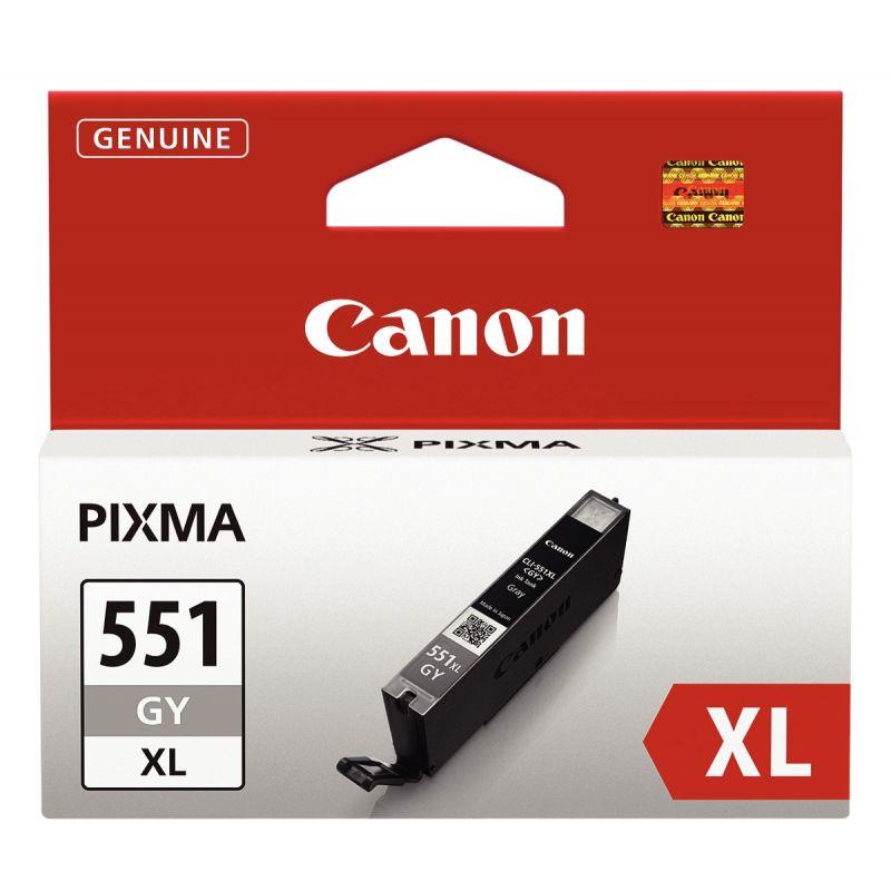 Image de  Canon 551XL cartouche jet d''encre gris haute capacité authentique (CLI551GY XL) 