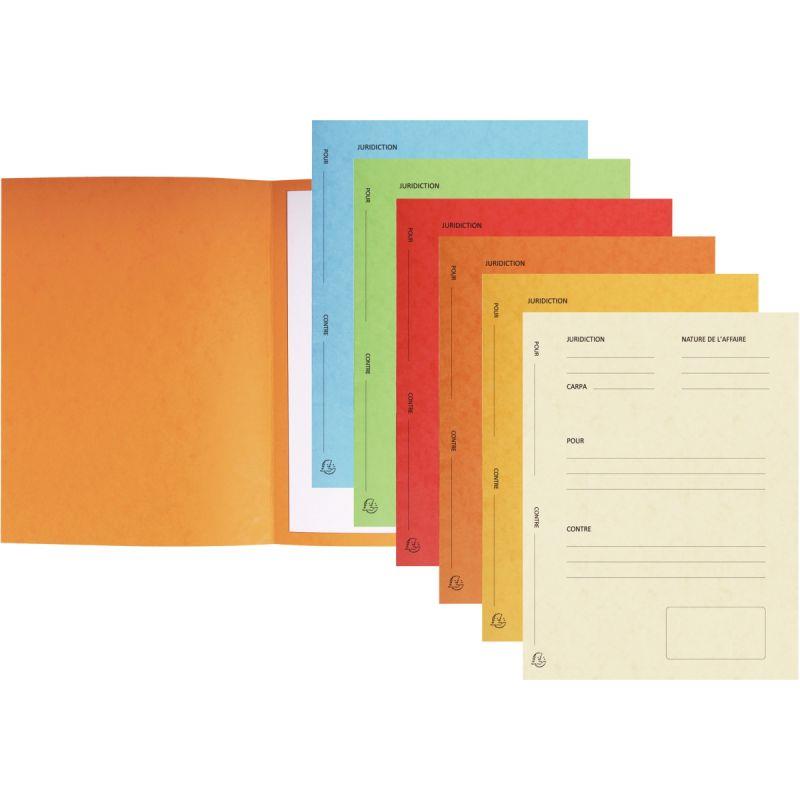 Image de  Paquet de 25 chemises de plaidoirie Pour/Contre 265g, coloris assortis 