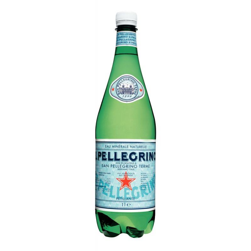 Image de  Lot de 6 bouteilles d''eau gazeuse SAN PELLEGRINO 1L 