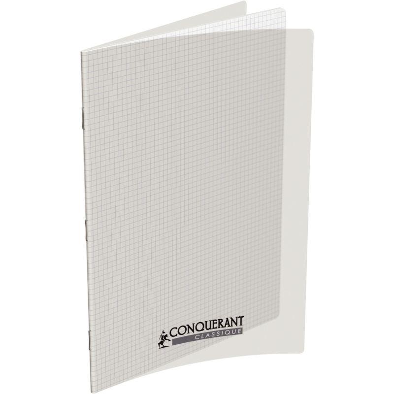 Image de  Piqûre 96 pages CONQUERANT, A4, 5x5, couv PP incolore 