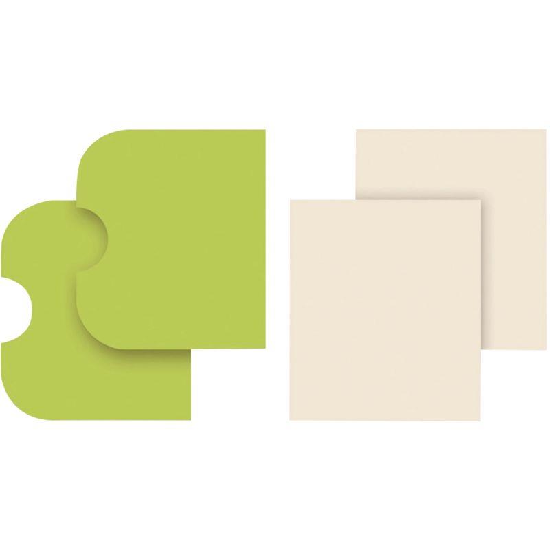 Image de  Lot de 2 portes + 2 étagères pour l''ilot d''activités 28263, coloris VERT 