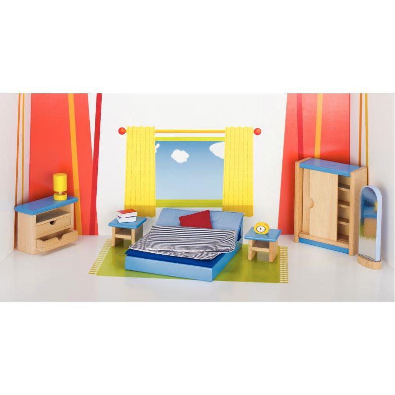 Image de  Chambre parentale pour maison de poupées, 16 pièces 