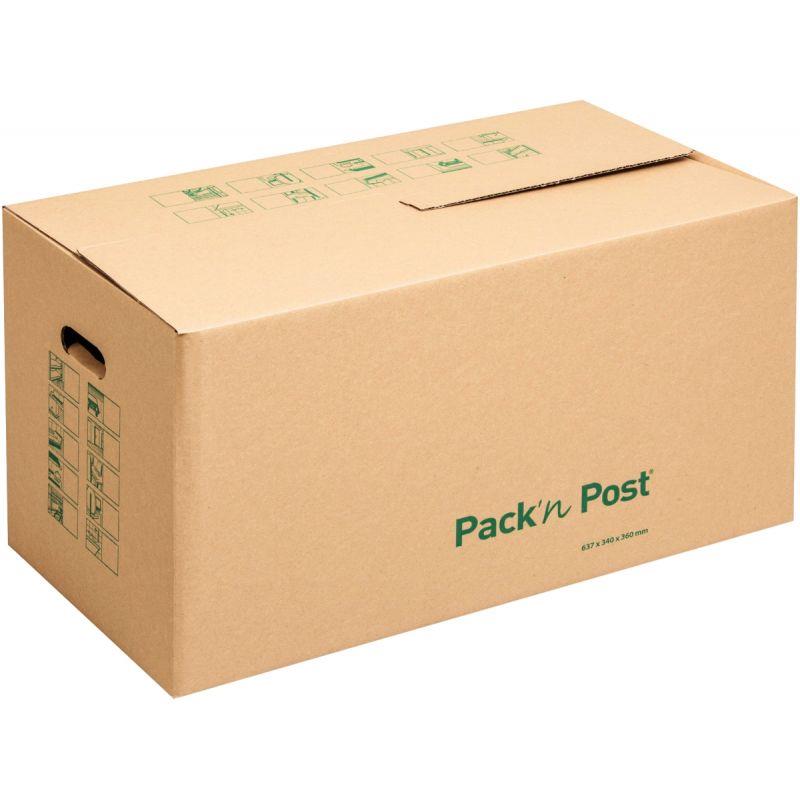 Image de  Paquet de 10 cartons déménagement 637x340x360mm 