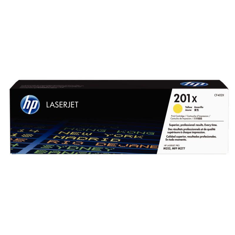 Image de  HP 201X toner jaune grande capacité authentique (CF402X) 