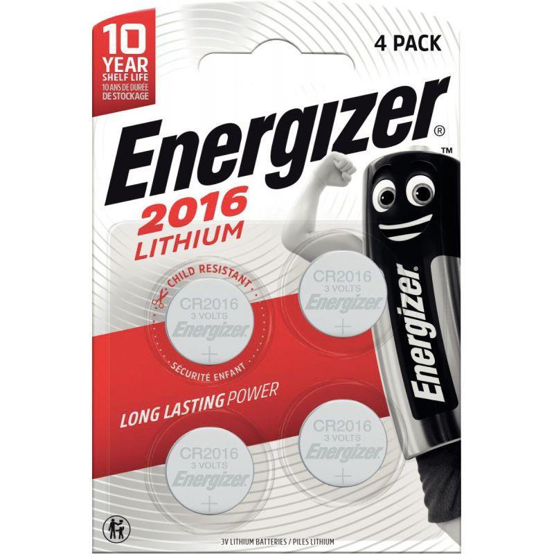 Image de  Blister de 4 piles lithium 3V CR2016 ENERGIZER 