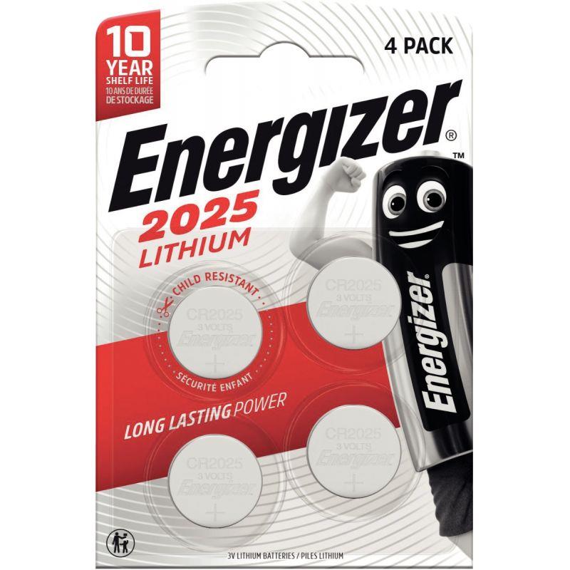 Image de  Blister de 4 piles lithium 3V CR2025 ENERGIZER 