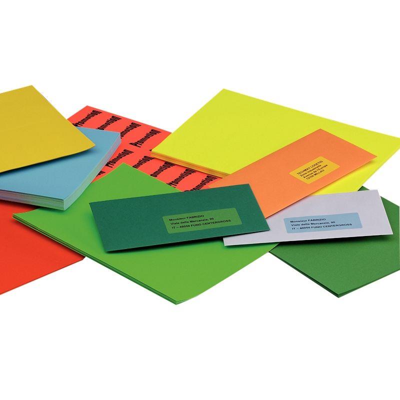 Image de  Boîte de 400 étiquettes couleur 105x148,5mm coloris jaune 