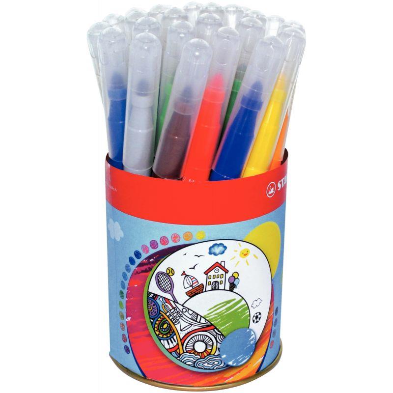 Image de  Pot de 24 feutres Power Max assortis 